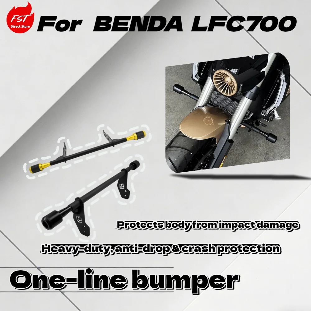 

For Benda LFC700 Liao One Piece Style Engine Guard Crash Bar With Frame Slider Anti Fall Rod Mod Accessories