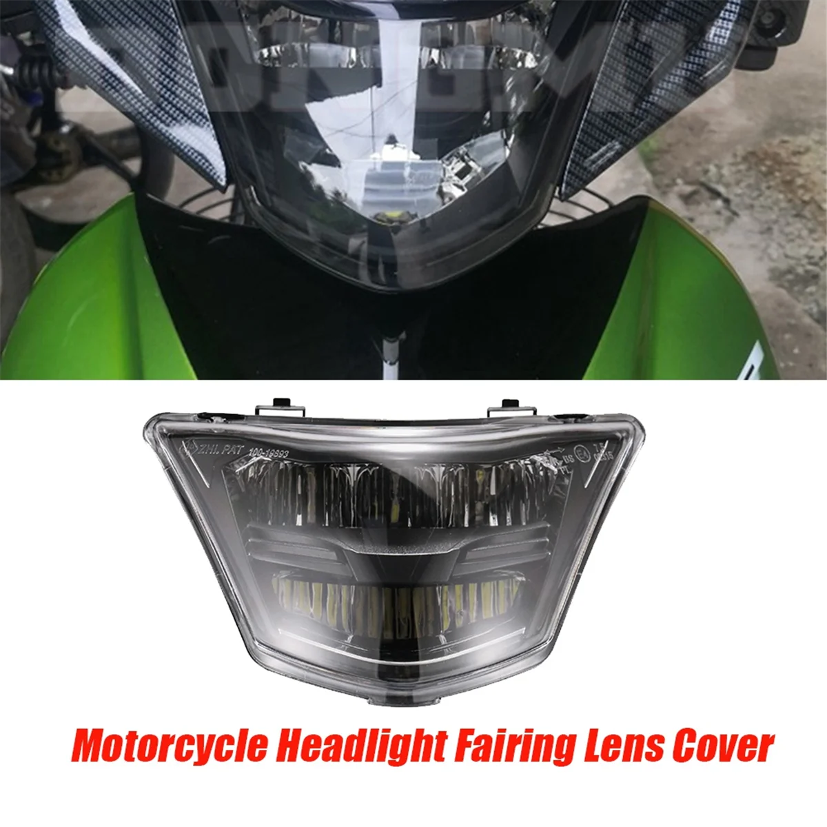 Motorcycle Headlight Fairing Fender for Yamaha LC135 V1 135GP Head Light LED 12V 35W Spoiler Mask Lens Cover Dirt Bikes