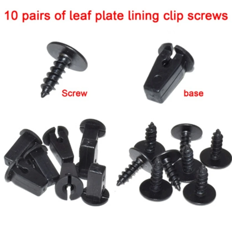 20 Pcs Engine Cover Undertray Splashguard Wheel Arch Torx Screw Retainer Fastener Clips Bolt Universal For VW Audi Seat