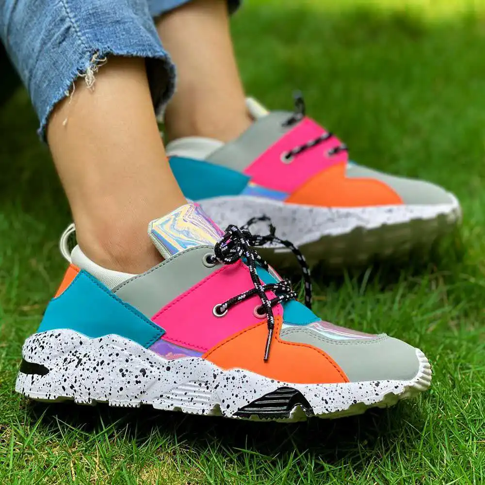 

Colorful Women's Fashion Running Shoes Brand Design Lightweight Sneakers Female Outdoor Street Walking Ladies Urban