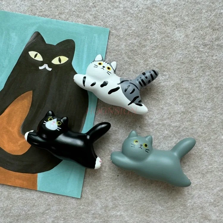 Flying cat running, soft wooden board, pushpin, felt board, photo, wall decoration, nail painting, message board