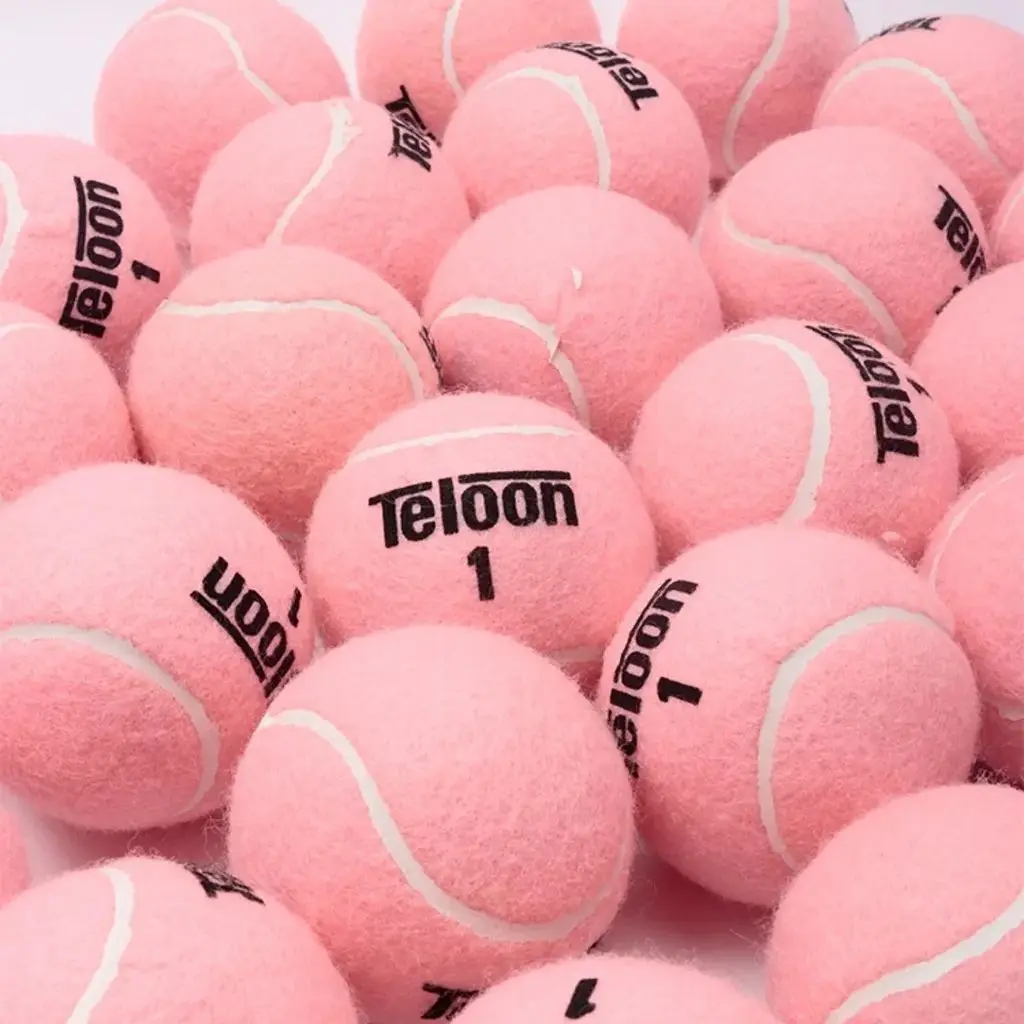 

Розовый теннисный мяч Teloon для женщин и мужчин, тренировочный, шерстяной фетр премиум-класса, профессиональный износостойкий, подходит для начинающих и продвинутых