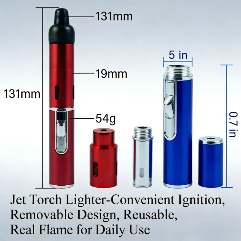 Multi Function Pen Style Jet Lighter Windproof Metal Construction Ideal for Aromatherapy Candles Incense and Outdoor Use