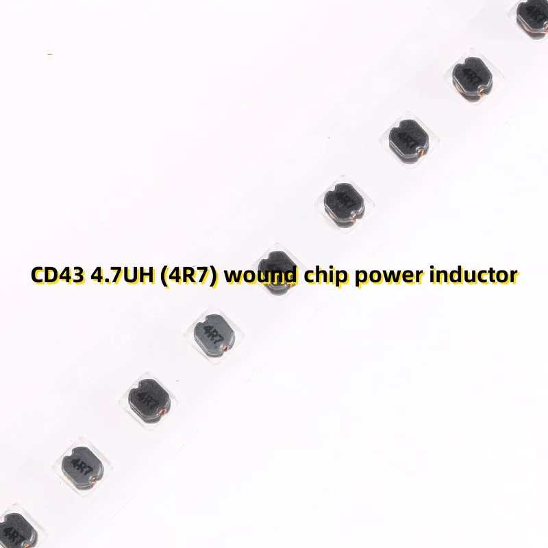 50pcs CD43 4.7UH (4R7) wound chip power inductor