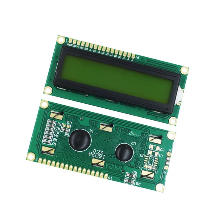 

20 шт./лот LCD1602 LCD 1602 зеленый/желтый экран с подсветкой ЖК-дисплей 1602A-5 В 1602 ЖК-дисплей