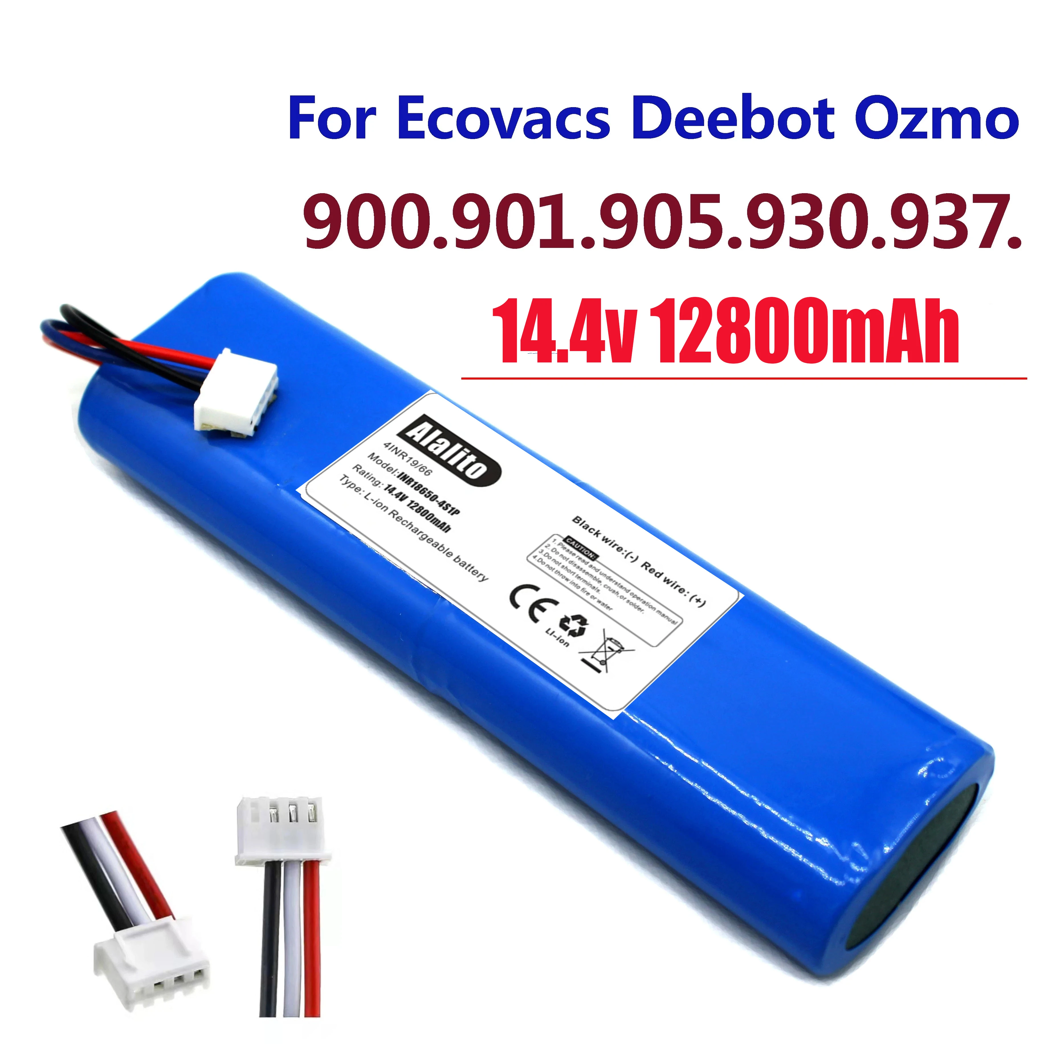 

100% Originate 18650 Battery For Robot Ecovacs Deebot Ozmo 14.4V 12800Mah Vacuum Cleaner 900 901 905 930 937 Novelty