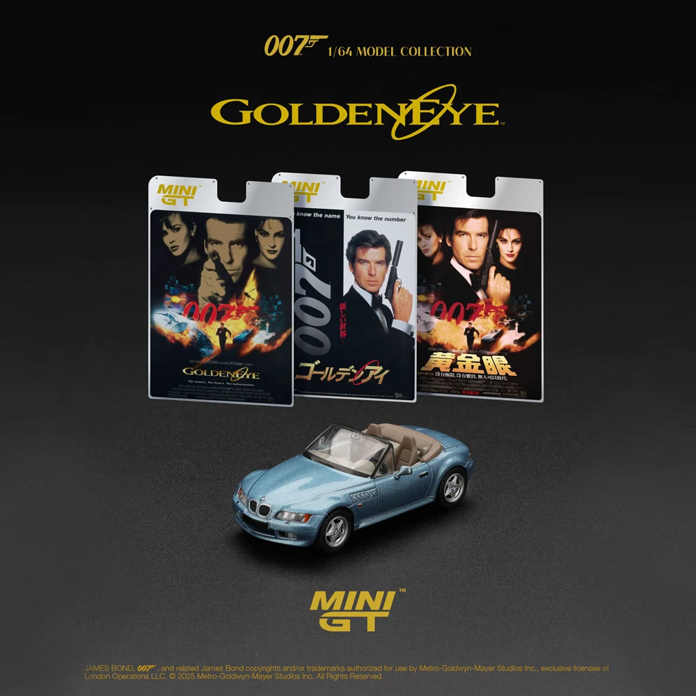

Presale MINIGT 1/64 BMW Z3 "GoldenEye" Diecast Model Car High Performance Model Gift for Boys Adults