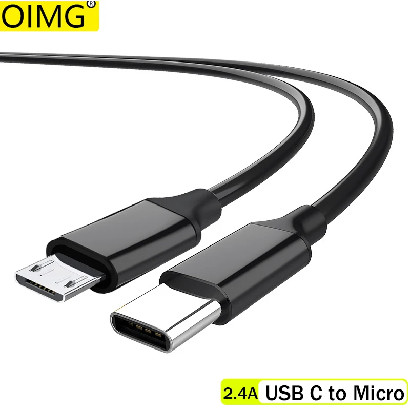 USB C to Micro USB Charging Cable USB-C USBC to Micro Data Transmission Cord For Laptop Phone Xiaomi Redmi Note3 Quick Charge