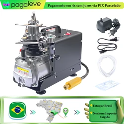 NUOGE4500Psi 300Bar compresor de aire PCP, compresor eléctrico de alta presión, parada automática, tanque de buceo, llenado, Rifle PCP, 220V, 110V