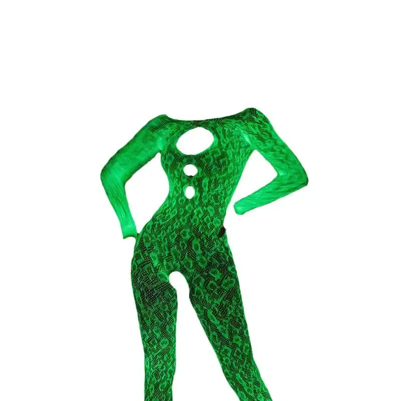 40 Optional Mesh Stockings Charming Fluorescent Jumpsuit Fishing Net Stockings Thin Hollow Out Sexy Luminous White Stockings