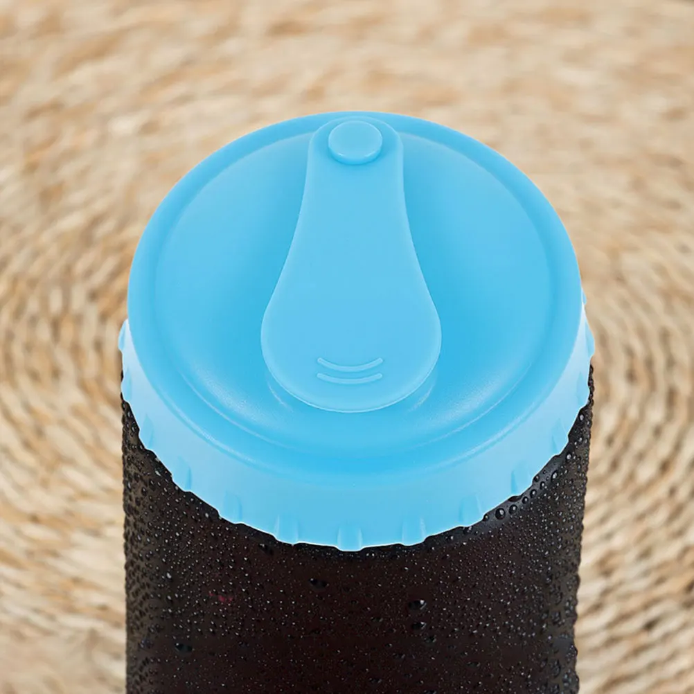 

6pcs Silicone Can Lids Reusable Sealing Caps for Soda Beer Cans Leakproof Dustproof Blue Red Purple Fits Beverages