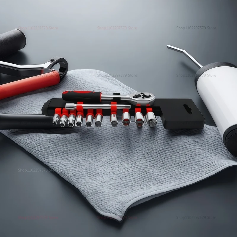مجموعة مفاتيح ربط بسقاطة 1/4 3/8 1/2 مجموعة ربط محرك مع شريط تمديد و10 مقابس مشتركة لإصلاح السيارات والميكانيكية