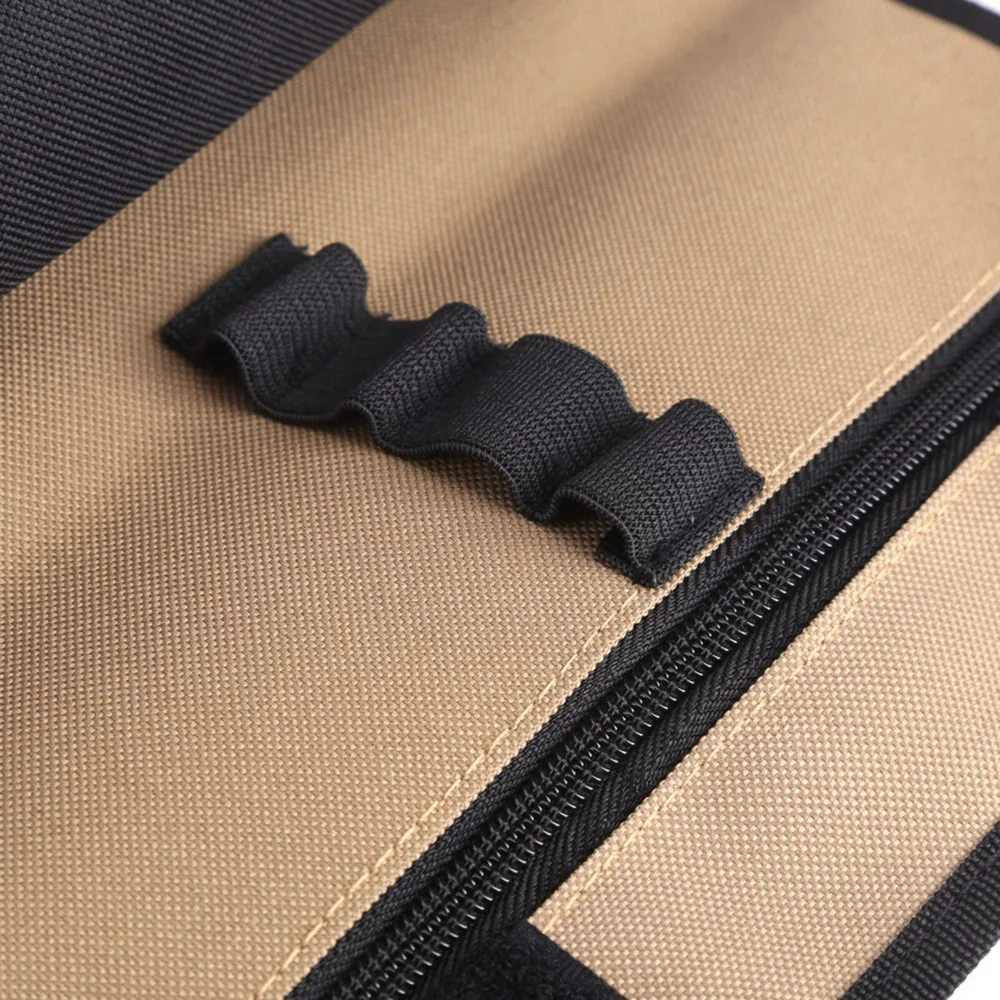 

600D Oxford Tool Roll Up Bag Portable Easy Roll-Up Closure Tool Roll Organizer Compact Waterproof Roll Up Tool Bag