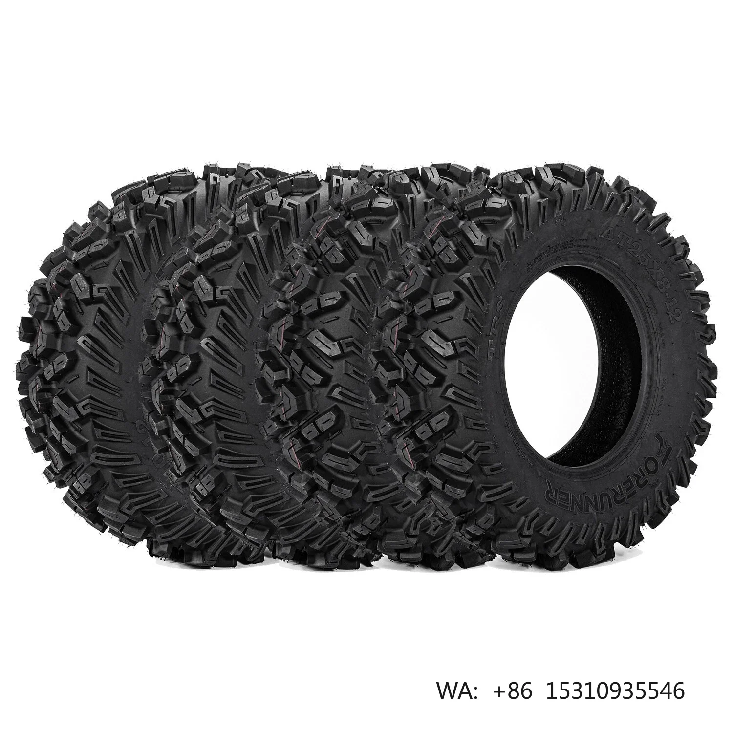 Set 4 25x10-12 25x8-12 6PR ATV UTV Tires 25x8x12 25x10x12 All Terrain Heavy Duty Motorcycle