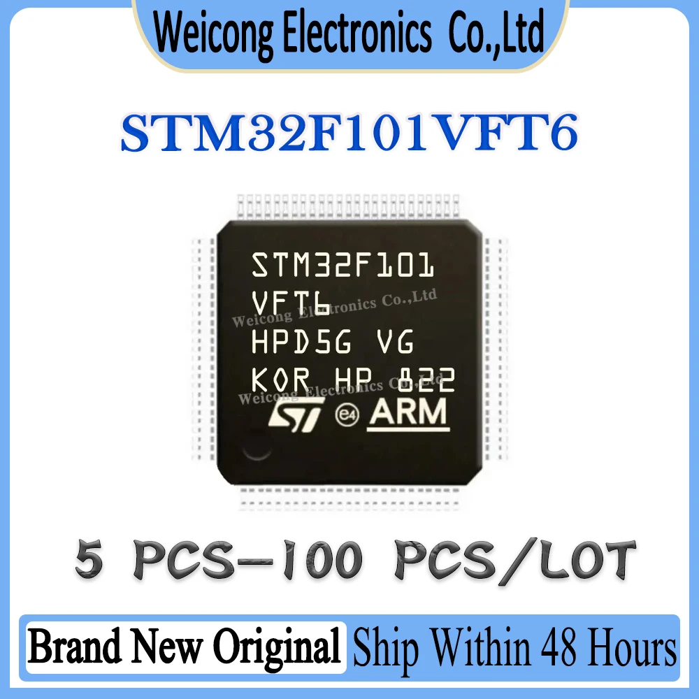 New STM32F101 STM32F101VFT6 STM32F101VFT STM32F101VF STM32F101V STM32F STM32 STM IC MCU Chip LQFP-100