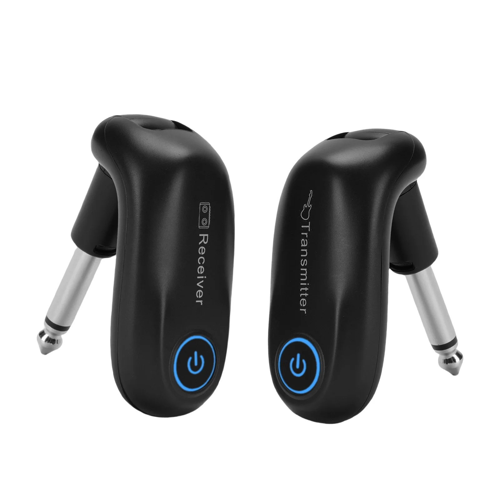 2.4G System Rechargeable Transmitter Receiver Set for Electric Guitar Bass Wind Instruments 270 Degree Rotatable Plug Play