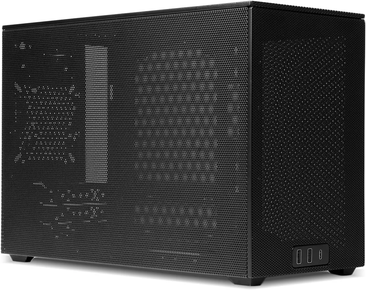 hroom D Mini-Itx Small Form Factor (Sff) Case - Full Mesh Side Panel - Tool-Free And Easy Accessibility (Charcoal Black)