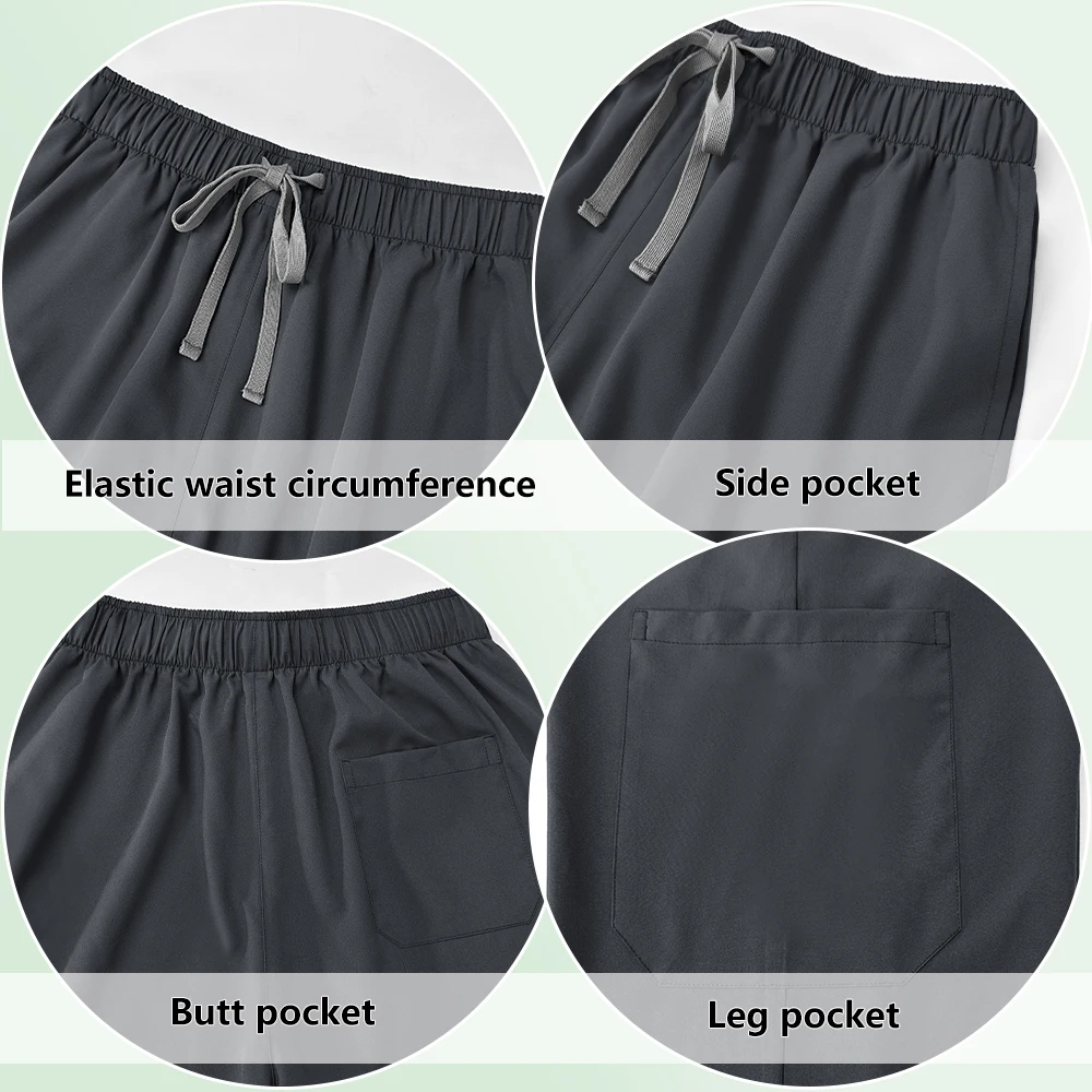 Elastic Quick Dry Beauty Workwear Operating Room Scrubs Set for Men Women Dental Dentist Uniforms Nurse Clothing Factory Outlet