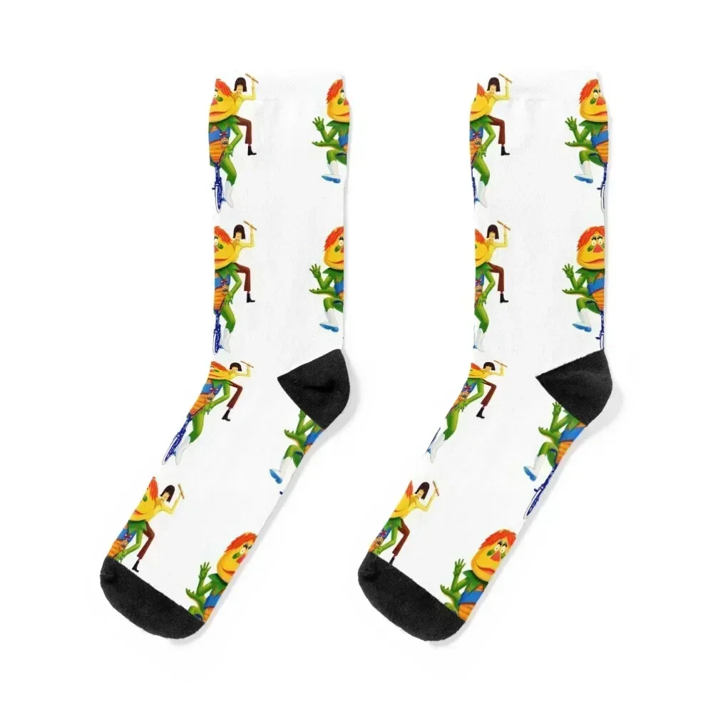

H R Pufnstuf and Jimmy Socks cotton summer with print designer brand Woman Socks Men's