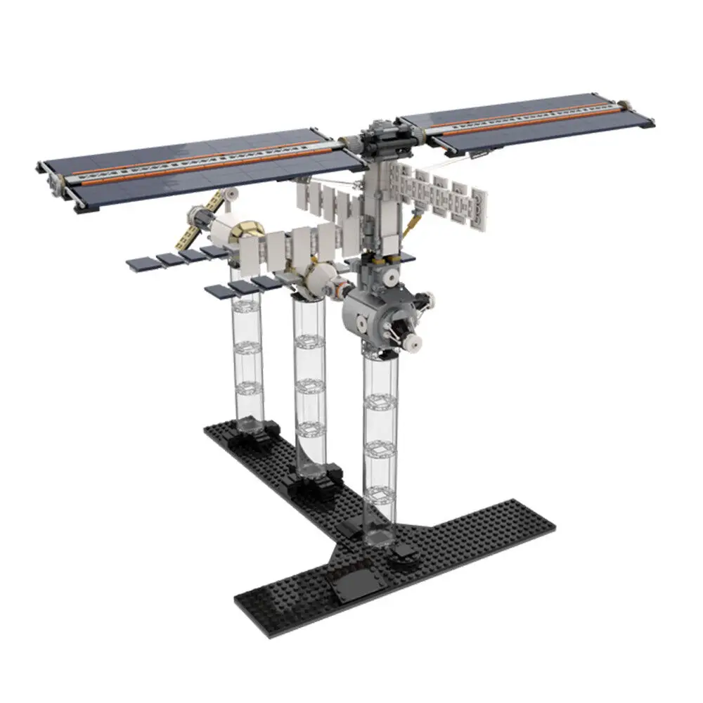 

Space Station with Solar Panels 4649 Pieces Building Toys MOC Build Gift