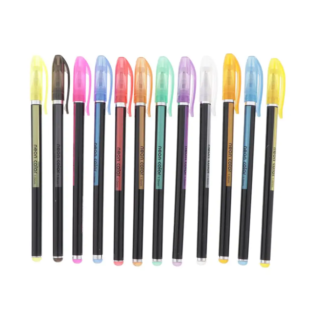Glitter Gel Pens Colorful Markers Set for Adult Coloring Drawing Journaling Scrapbooking School Projects