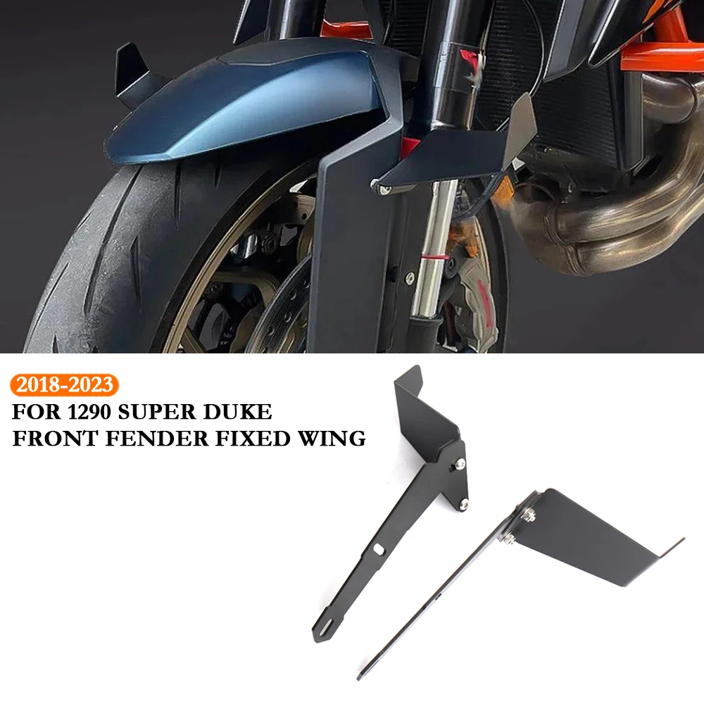 

Аксессуары для мотоциклов SuperDuke R 1290, переднее крыло с фиксированным крылом, регулируемые аэродинамические крылышки, комплект 2018-2023, крыло переднего крыла