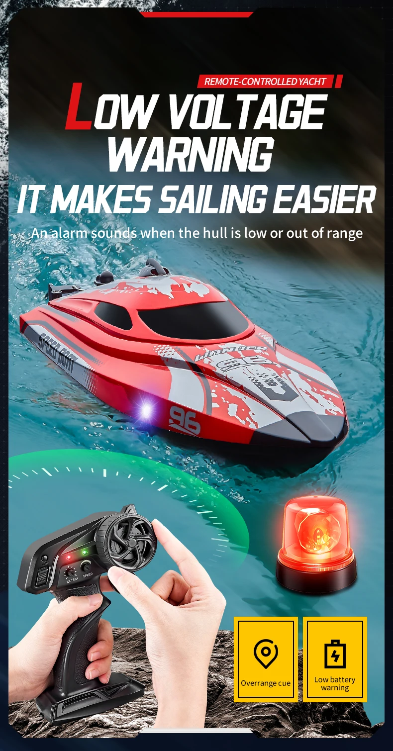 

Высокоскоростной скоростной катер, водонепроницаемый ремень с подсветкой, размер сброса, лодка с дистанционным управлением, 25 км/ч, автоматическое демонстрационное светодиодное освещение, гоночная лодка