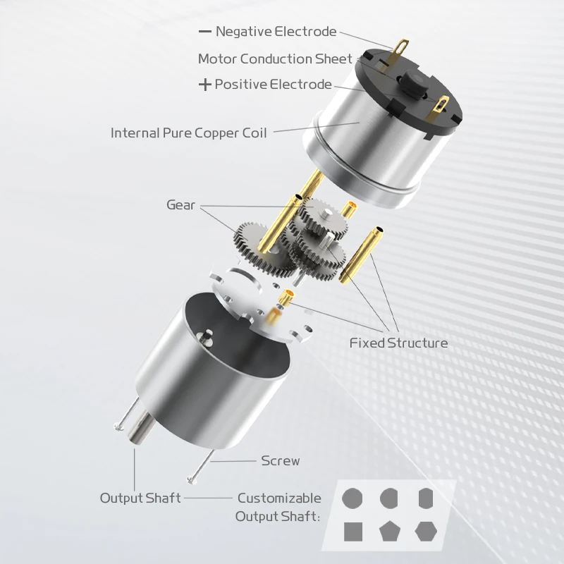 JGB37-520 Miniature High Torque Metal Gear Reducer Motor 6V/12V/24V 7RPM~960RPM Micro Speed Adjustable Forward And Reverse