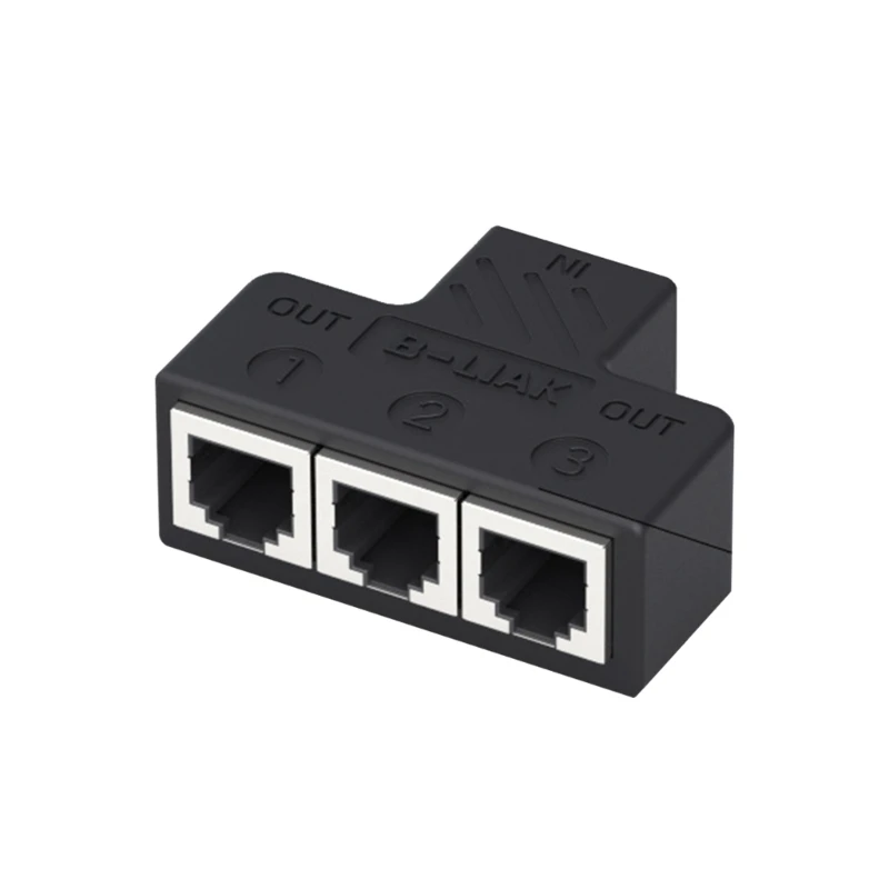 Telephone Splitter 3 Way/4Way Outlet Converter RJ11 6P6C Adapter Converter 3/4port Outlet Adapter Convenient