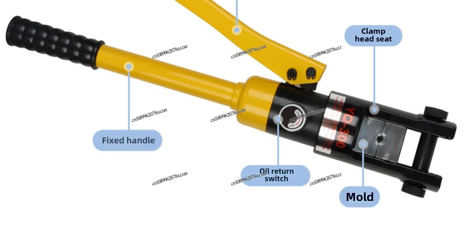 Manual Hydraulic Pliers 70/120/240/300 Square Cable Copper Aluminum Nose Multi-function Crimp