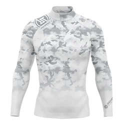 New Camo Rashguard Surfing Shirt Men's Long Sleeve Snorkeling Diving UV Protection Swimwear UPF Summer Sunscreen Beachwear