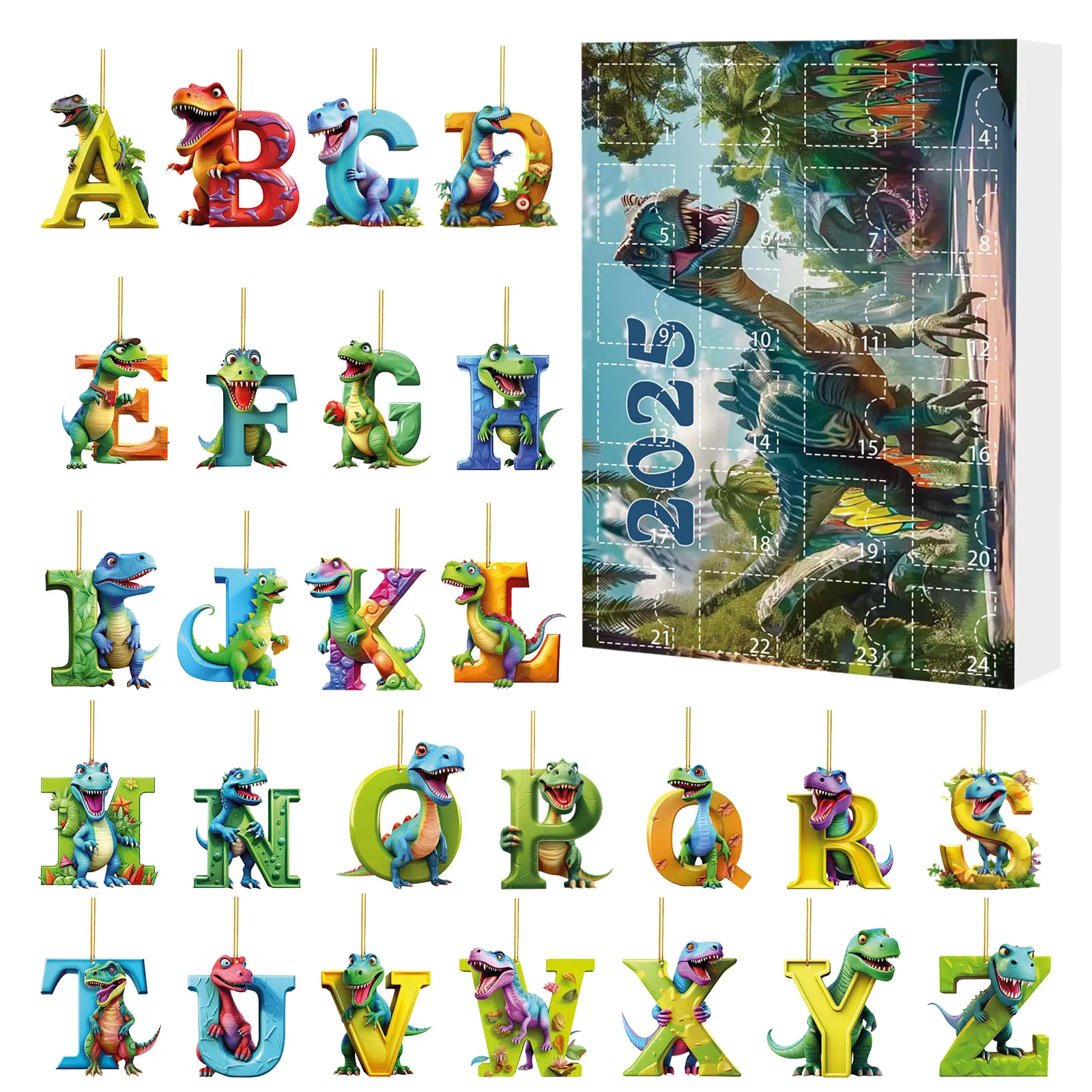 20 secondes minuterie main arbre de noël chien pendentif calendrier de l'avent 24 jours calendrier de compte à rebours de noël pour horloge d'entraînement Portable