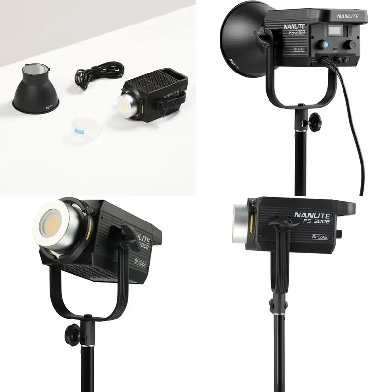 Brand For FS-200B LED Light Bi-color 2700K-6500K Video Light Professional Studio Strobe Flash Lamp Lighting New