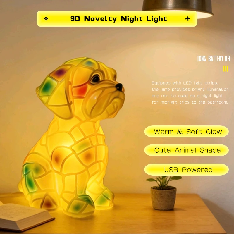 Nordic Style, Light Luxury Resin Night Light, Warm and Soft Light, Bedroom Ambiance Light, Creative Desktop Decorative Light, Gift Light