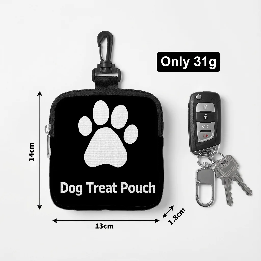 New cartoon cat food bag, dog paw print dog food bag, animal snack bag, portable dog food bag for going out, pet snack bag view 3