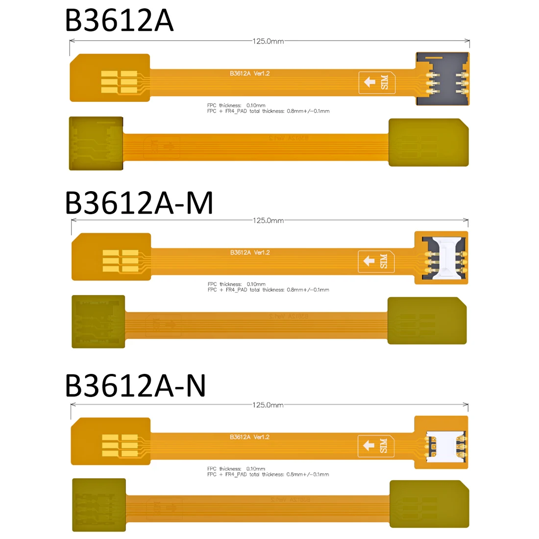 FPC мягкий конвертер адаптер кабель сим-карты для мини-сим нано-сим микро-сим карты папа-мама удлинитель сим-карты ридер