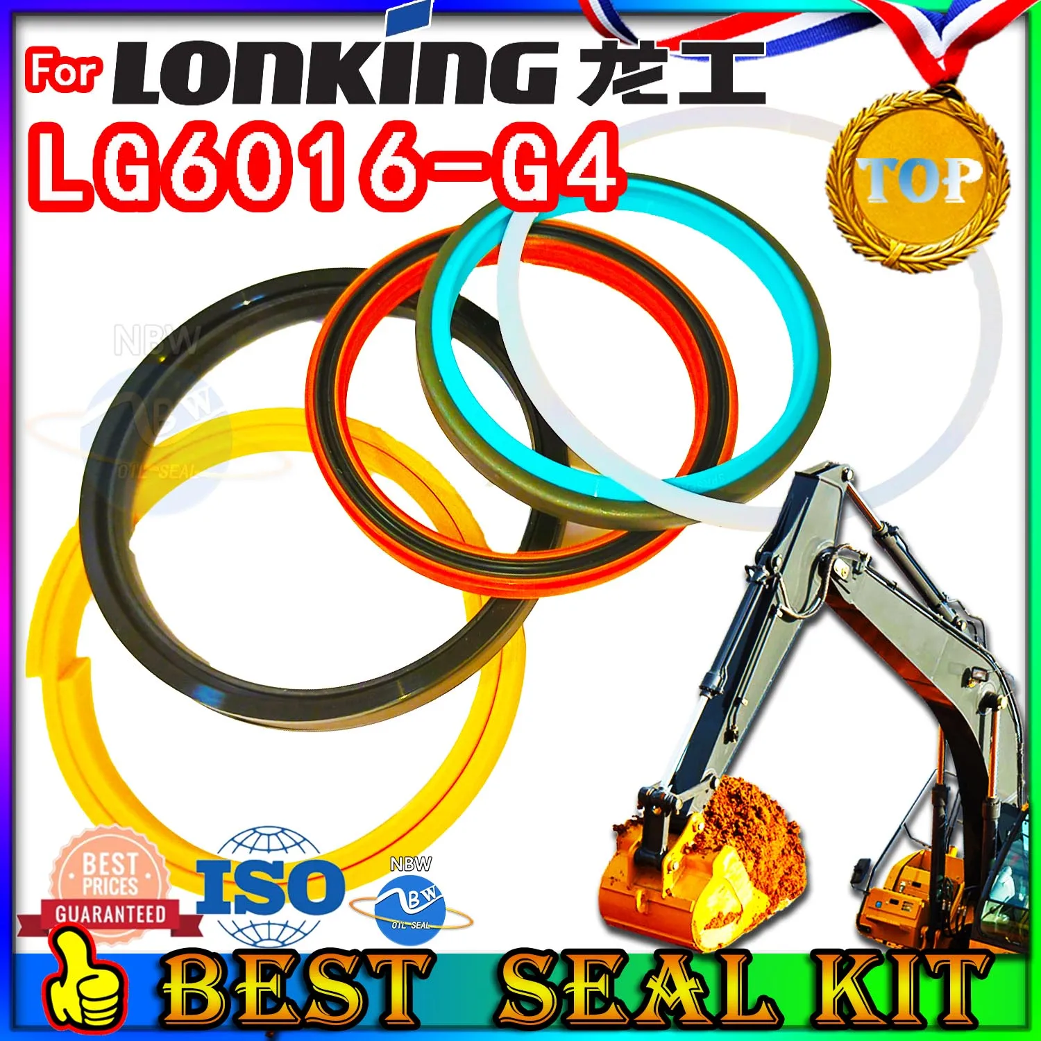 

For Lonking LG6016-G4 Oil Seal Repair Kit Boom Arm Bucket Excavator Hydraulic Cylinder LG6016 G4 Engine O-ring Pump Digger Swing