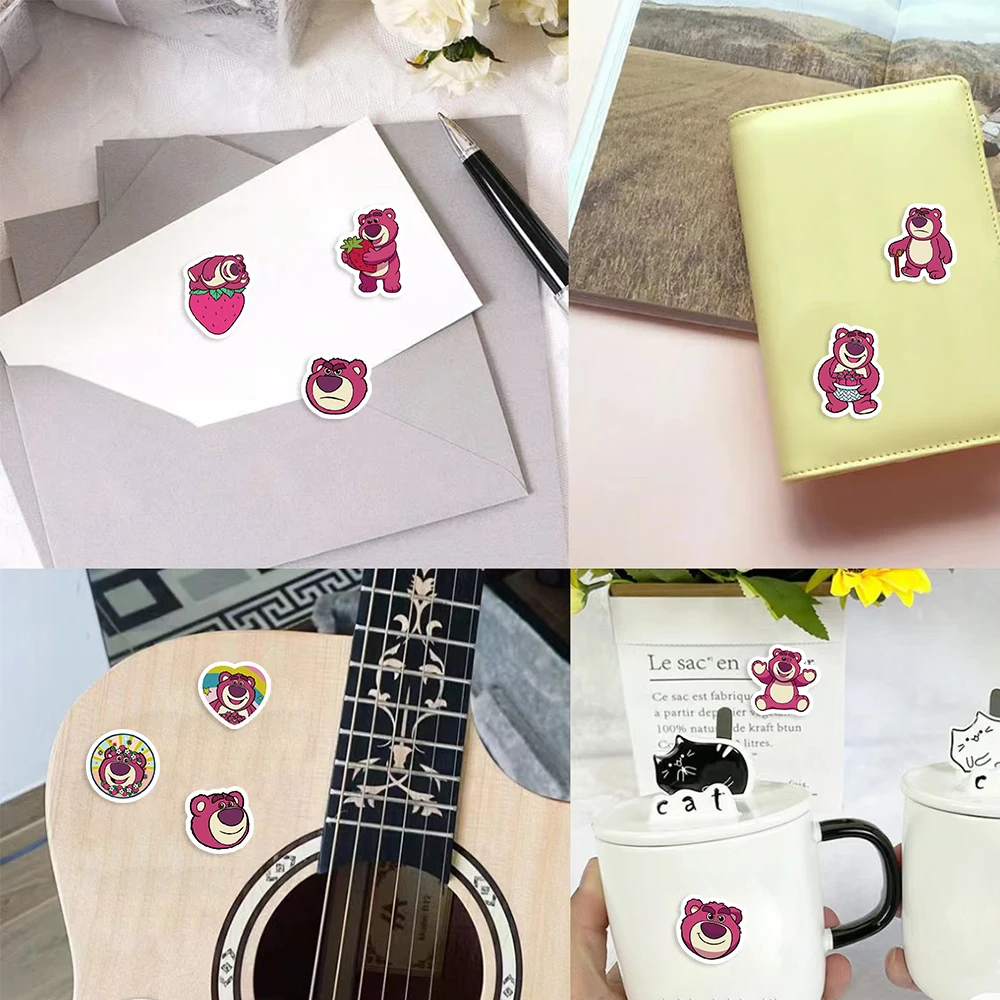 500 sztuk Disney Lotso Toy Story naklejki na zabawki naklejki dla uczniów nagrody szkolne naklejki na laptopa etykiety na telefon