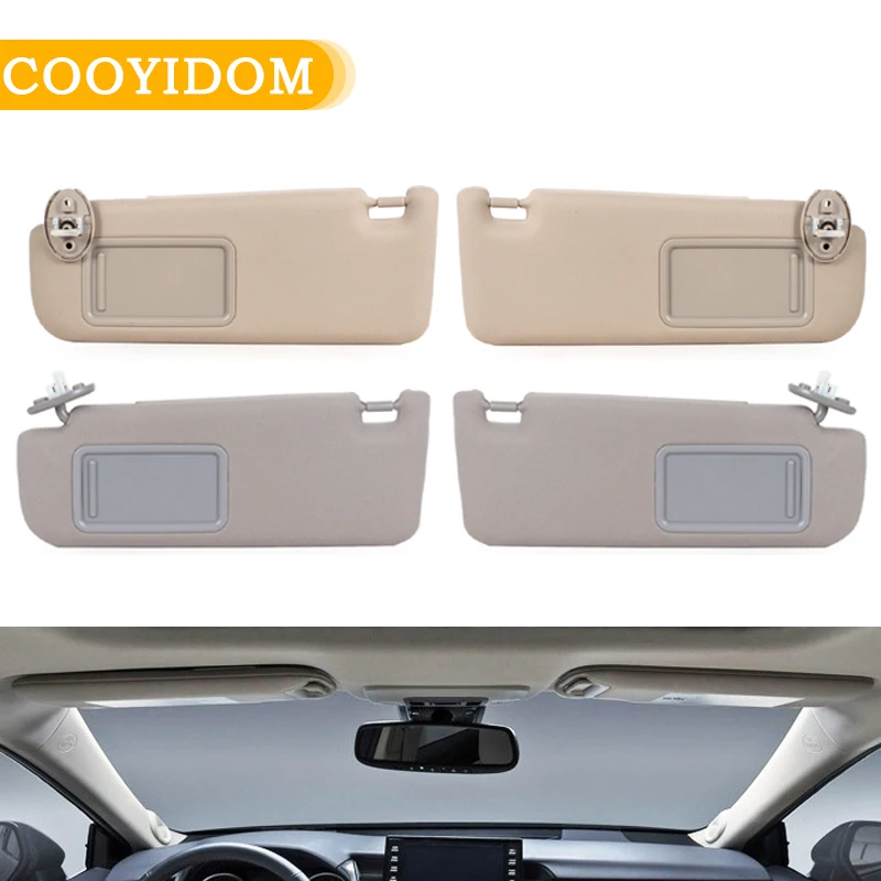 

Автомобильный аксессуар, солнцезащитный козырек для Toyota Camry 2012-2017, передний солнцезащитный козырек с косметическим зеркалом 74320-06610-B1 74320-06611-B