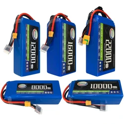 New Coming Agricultural Aircraft LiPo Battery 6S 22.2V 10000 12000 16000 22000mAh 25C For RC Airplane Drone Car Boat AKKU