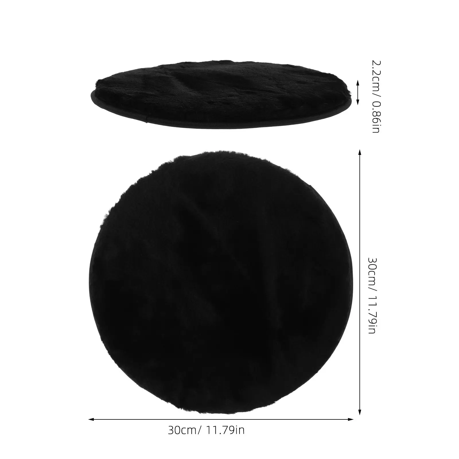 Premium Thick Round Cushion for Chairs Stools Non-Slip Backing Comfortable Support Ideal for Students Workers Round Stool Seat