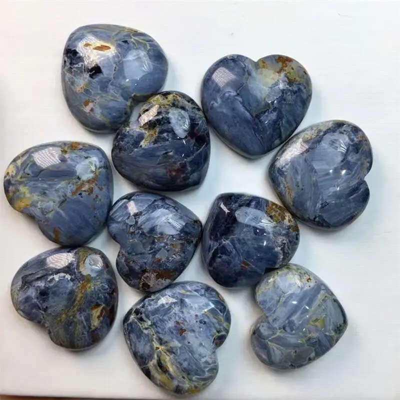 

1PCS Natural Peter Stone Single Face Heart Healing Reiki Women Gemstone Jewelry Holiday Gift 21-23mm