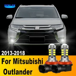 2Pcs LED Lamp Car Front Fog Light Accessories For Mitsubishi Outlander 2013 2014 2015 2016 2017 2018