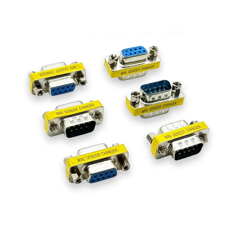 30pcs Adapter DB9 Pass-through  Rs232 Converter Adapter Female-to-female Male-to-female Male-to-male Connector Plug