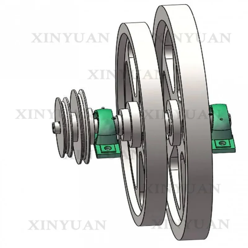 Cast Iron Eccentric Flywheel Pulley Customized Energy Saving Alternator Part For 10KW 15KW 20KW 30KW 50KW