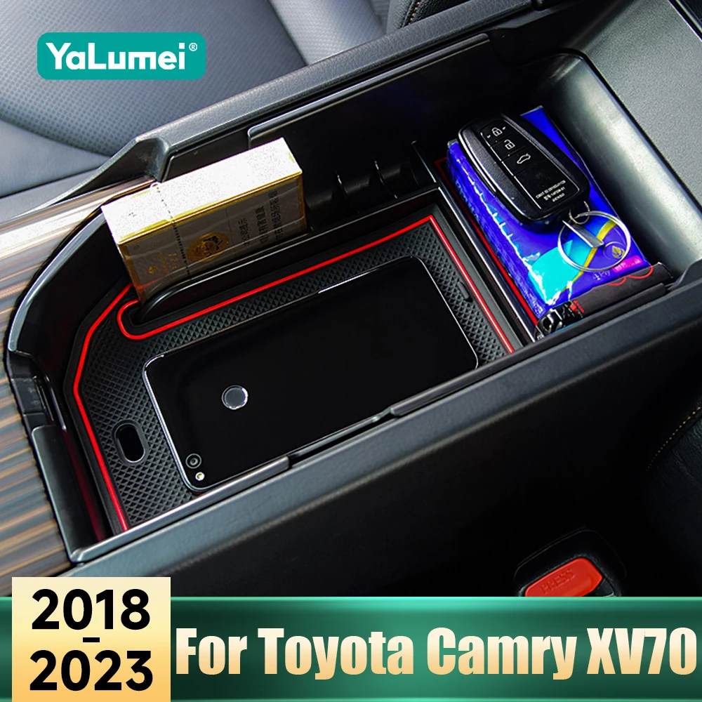 

Interior Accessories For Toyota Camry XV70 70 2018 2019 2020 2021 2022 2023 Car Central Control Armrest Storage Container Box