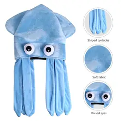 Halloween Octopus Hat Hood Funny Hat Couple Children Adult Crazy Party Hats Animal Hat Japanese Birthday Gift Headdress