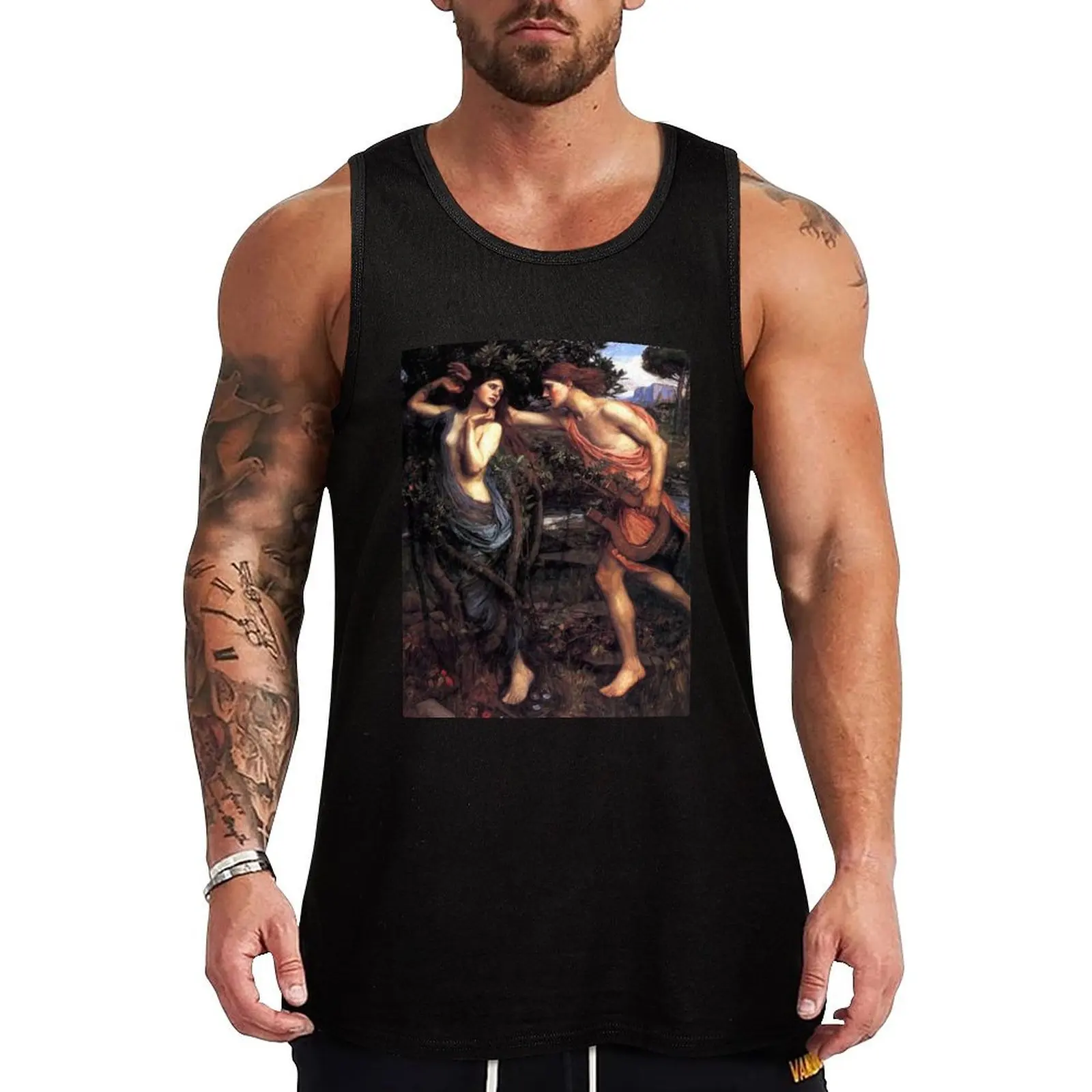

Apollo and Daphne - John William Waterhouse Tank Top Men's summer vest sleeveless vest men gym top men clothing