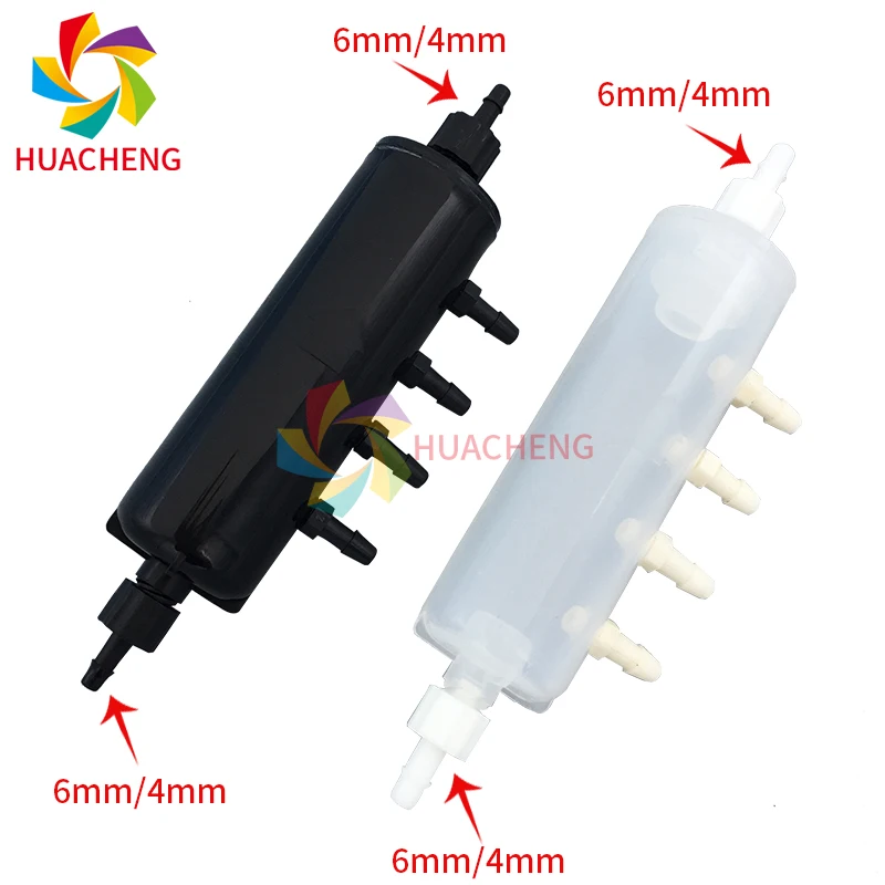 Printer White UV Shunt Ink Circulation Splitter Filter Buffer Bottle 4/6mm Connector Diverter for DTF XP600 4720 5113 Printhead