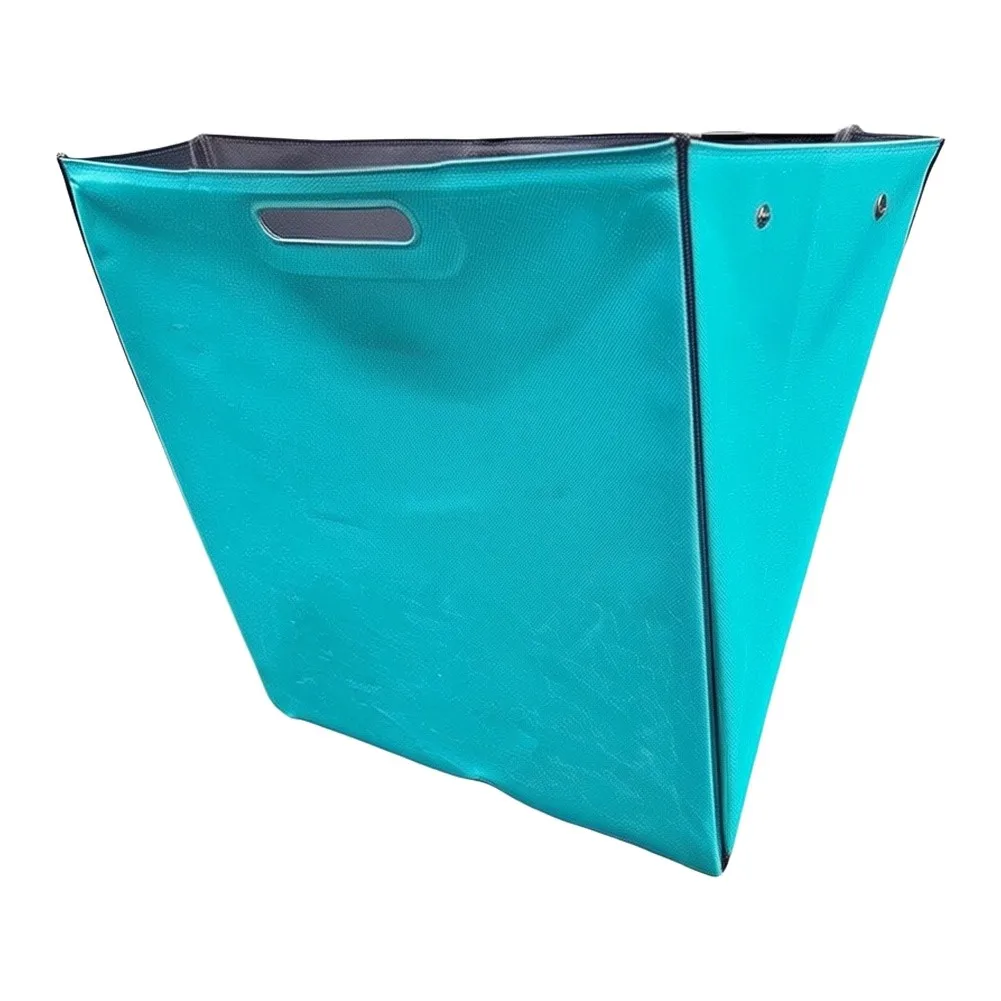Waterproof Telescoping Ladder Tool Bag 40x40x30cm Portable with Metal Hooks Elastic Compartments for Tradesmen DIY